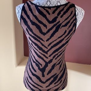 Excellent condition animal print knit tank top